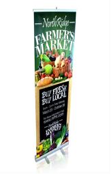 Narrow Base - 33" x 80" Banner Stand